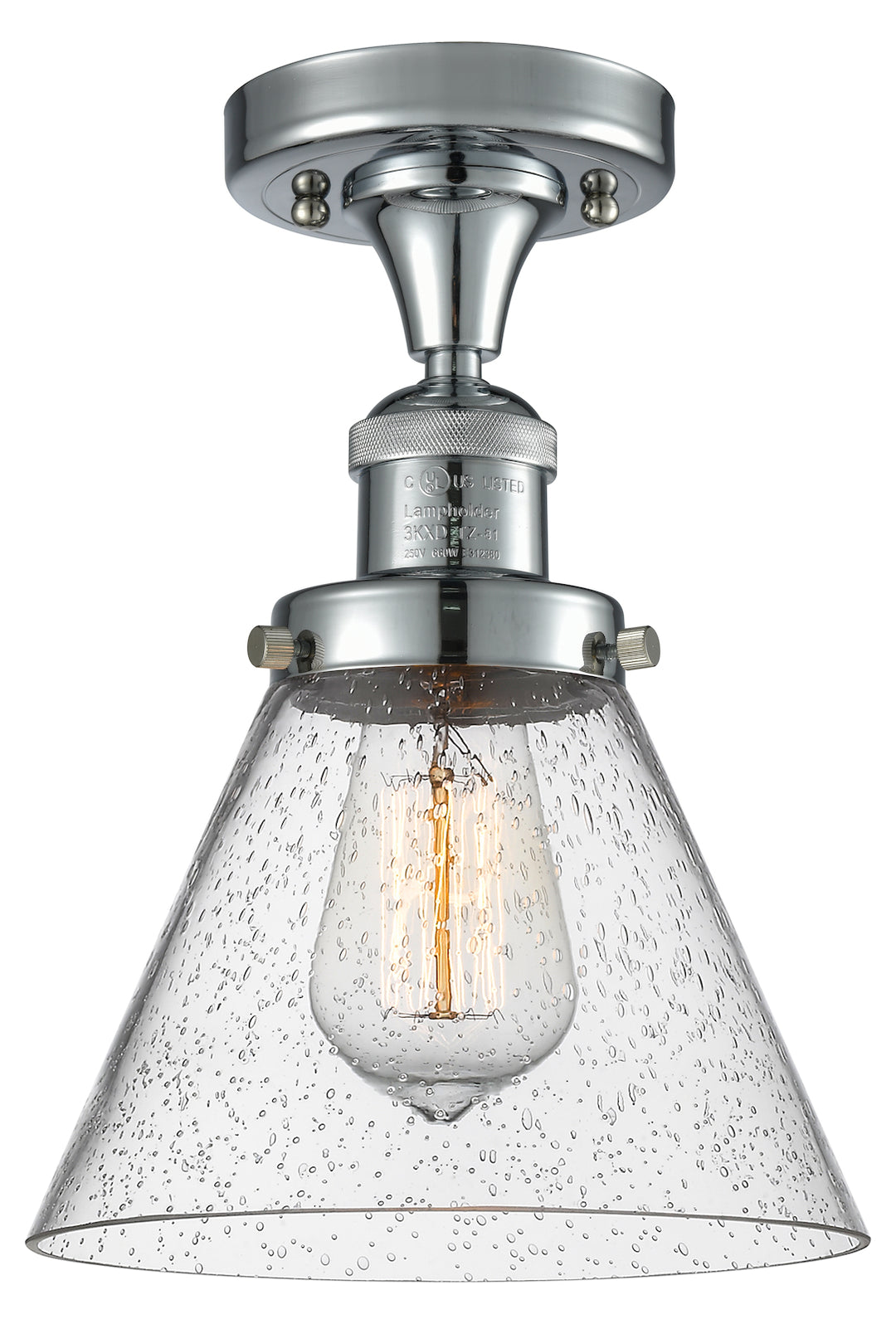1 Light Vintage Dimmable Led Semi-Flush Mount by Innovations Lighting