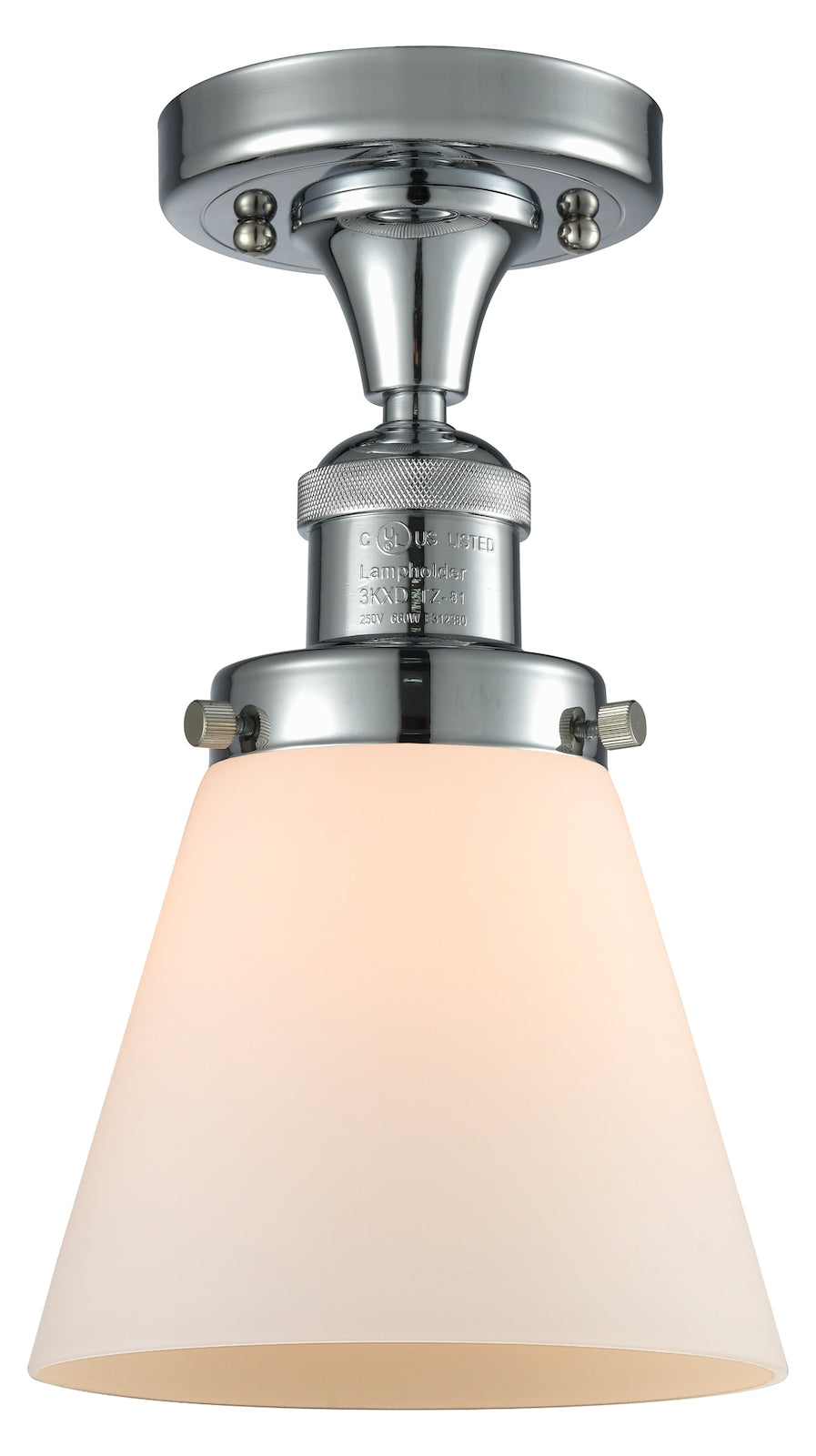 1 Light Vintage Dimmable Led Semi-Flush Mount by Innovations Lighting