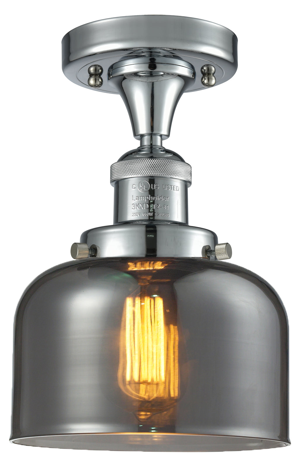 1 Light Vintage Dimmable Led Semi-Flush Mount by Innovations Lighting