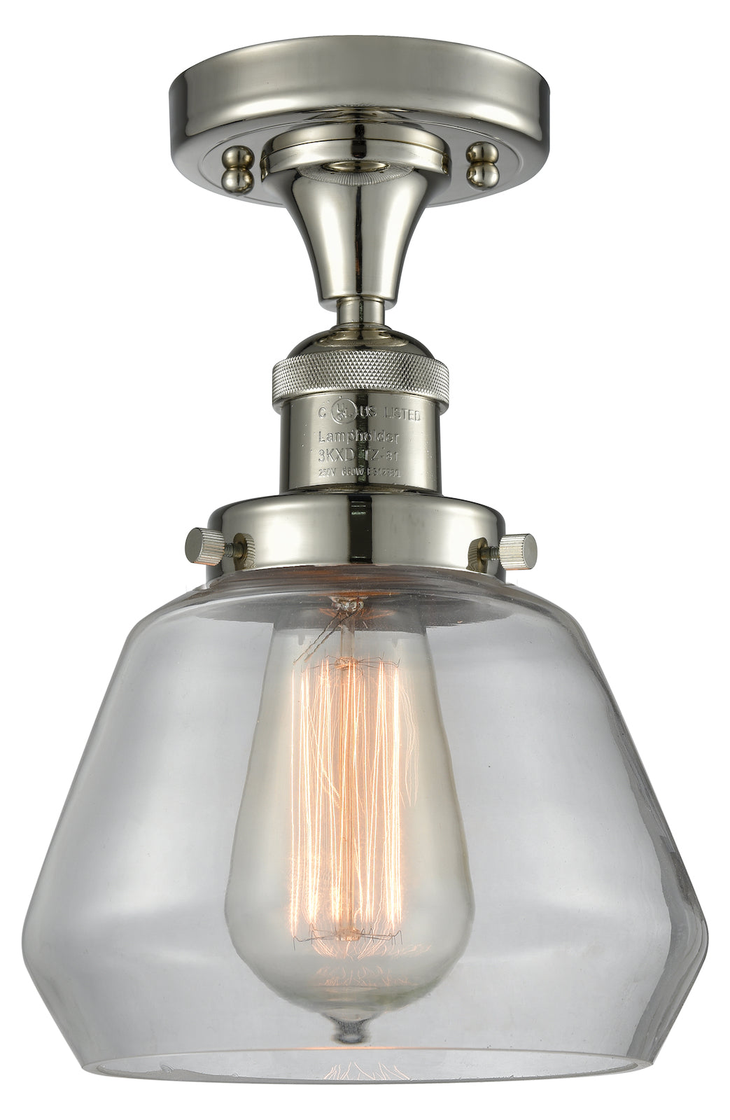 1 Light Vintage Dimmable Led Semi-Flush Mount by Innovations Lighting