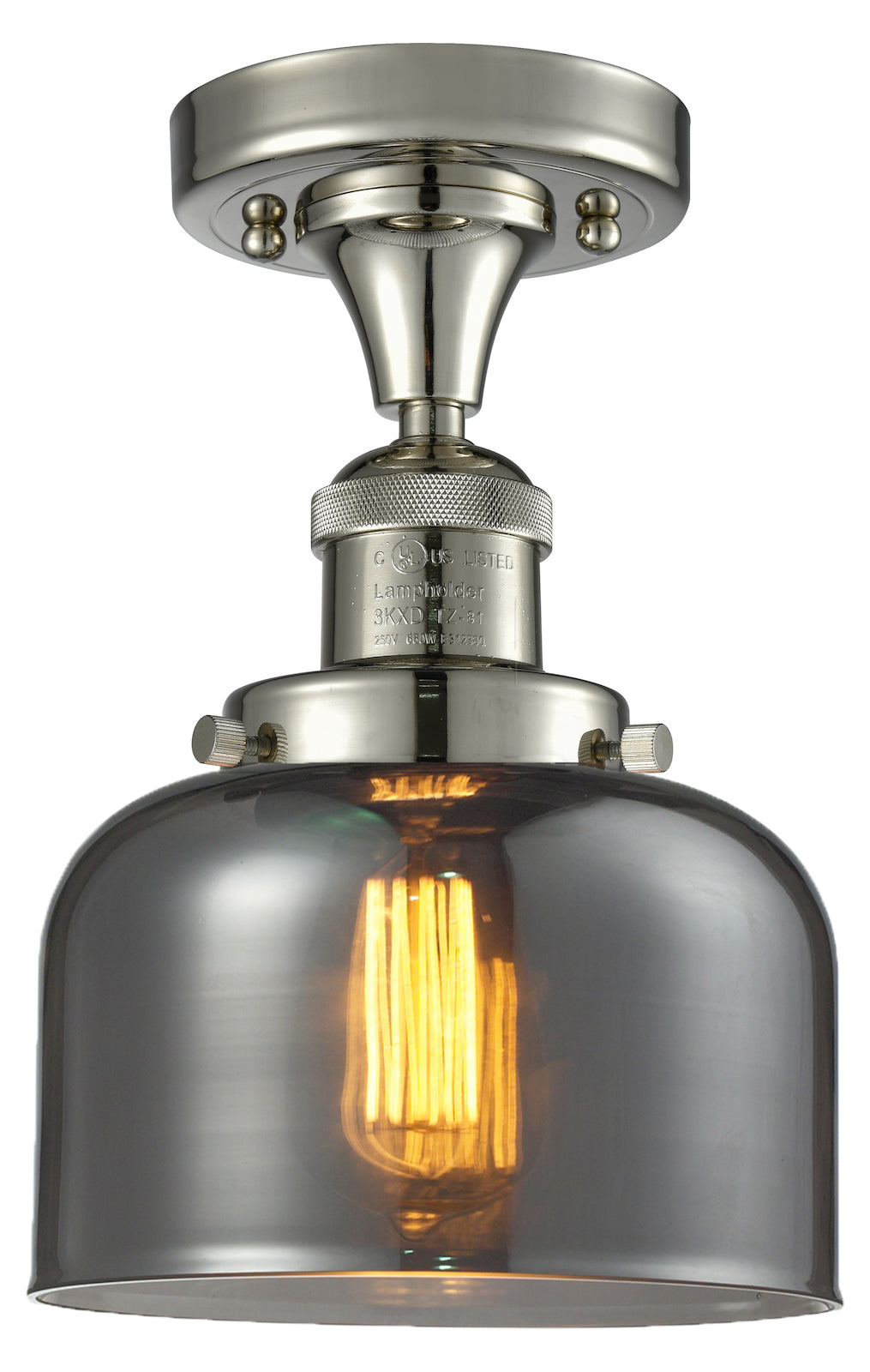 1 Light Vintage Dimmable Led Semi-Flush Mount by Innovations Lighting