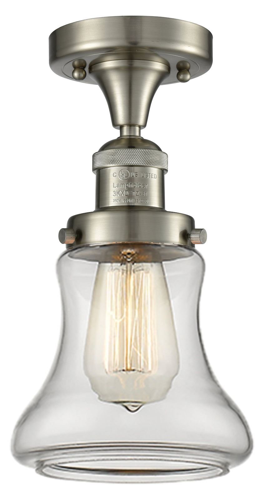 1 Light Vintage Dimmable Led Semi-Flush Mount by Innovations Lighting