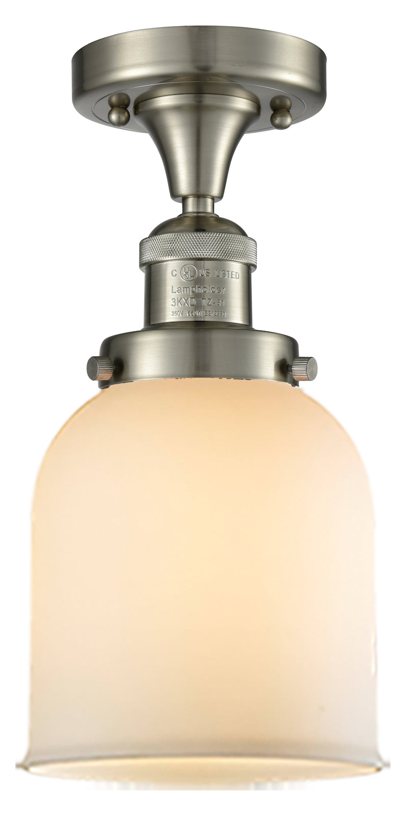 1 Light Vintage Dimmable Led Semi-Flush Mount by Innovations Lighting