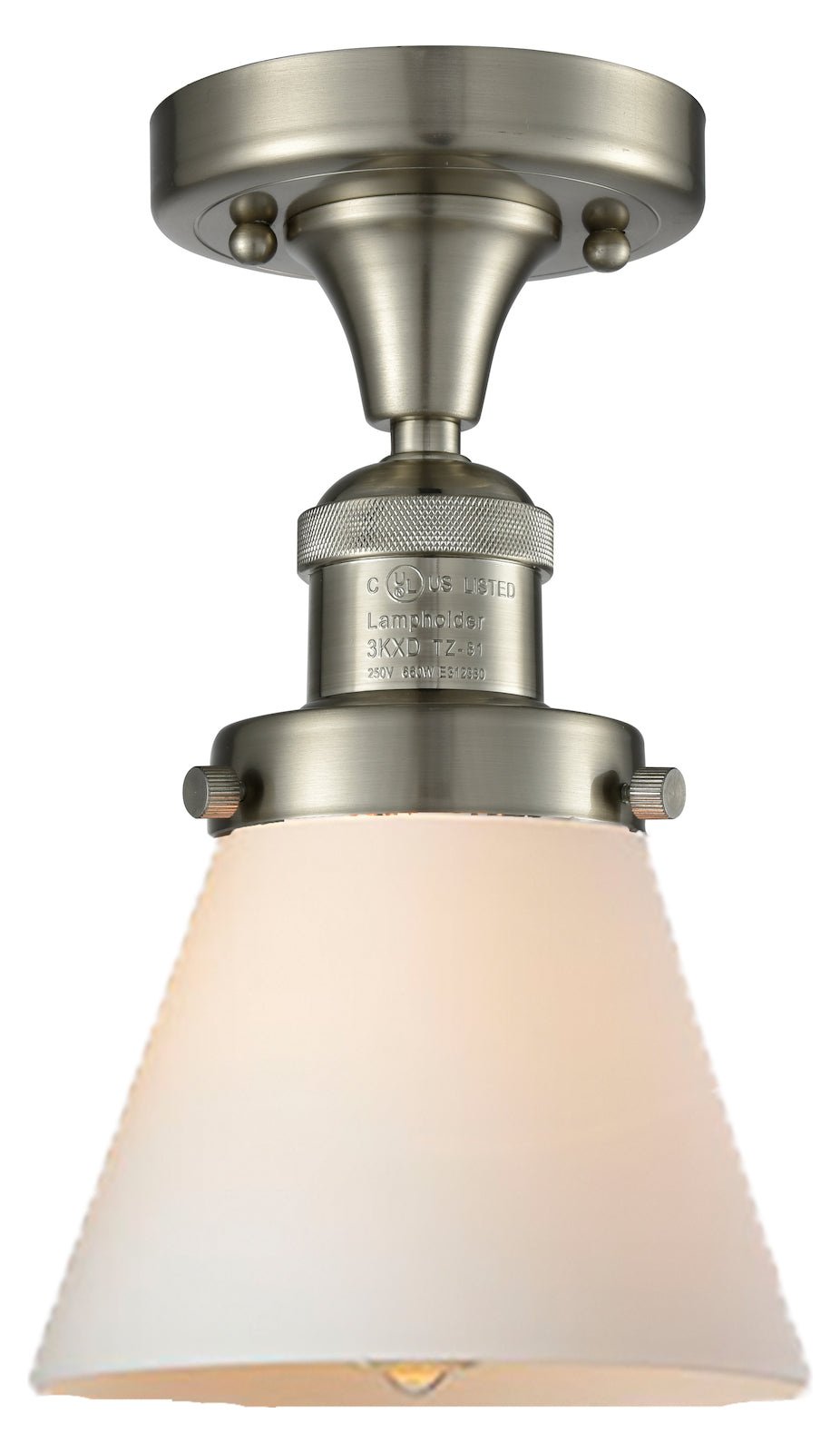 1 Light Vintage Dimmable Led Semi-Flush Mount by Innovations Lighting