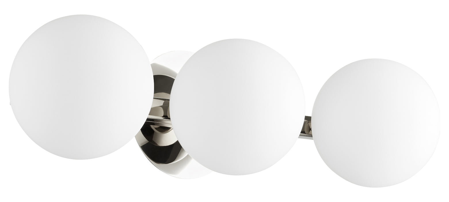 3Lt Globe Vanity - Pn by Quorum