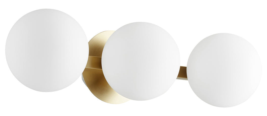 3Lt Globe Vanity - Agb by Quorum