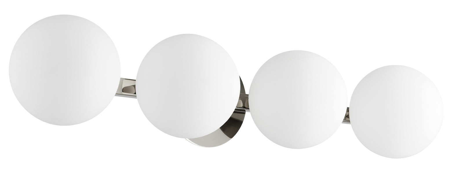4Lt Globe Vanity - Pn by Quorum