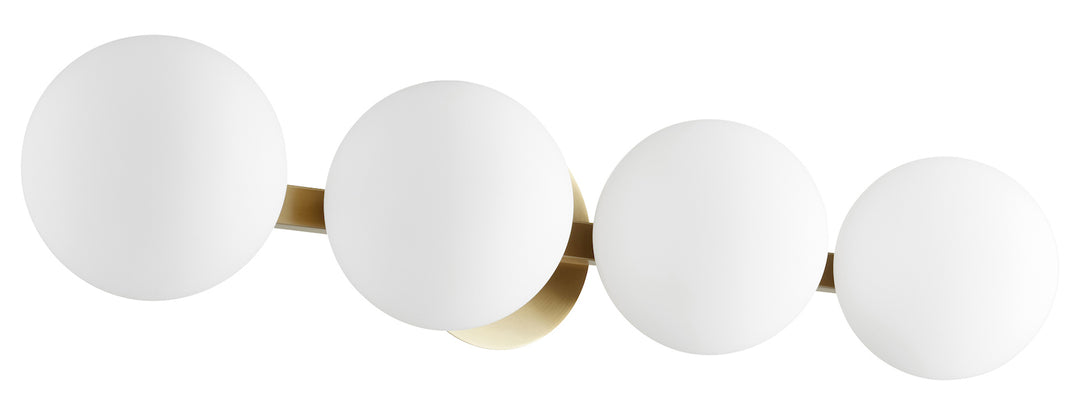 4Lt Globe Vanity - Agb by Quorum