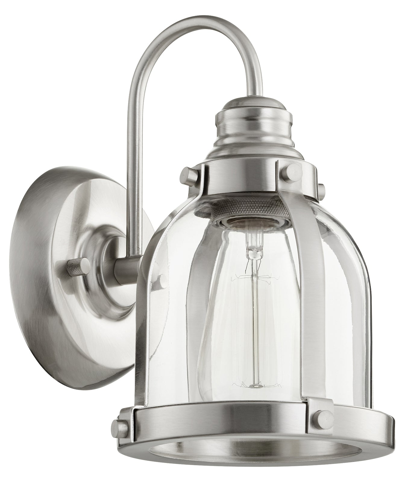 1Lt Banded Dome Wlmt -Stn by Quorum