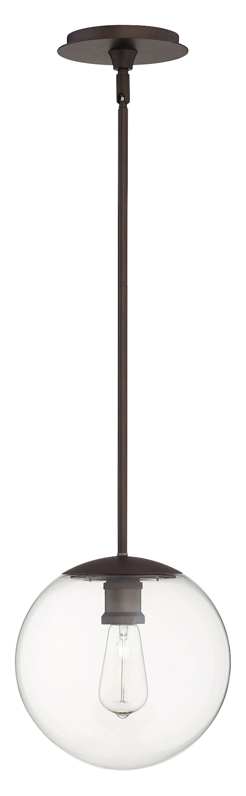 10In. Clr Globe Pend - Ob by Quorum