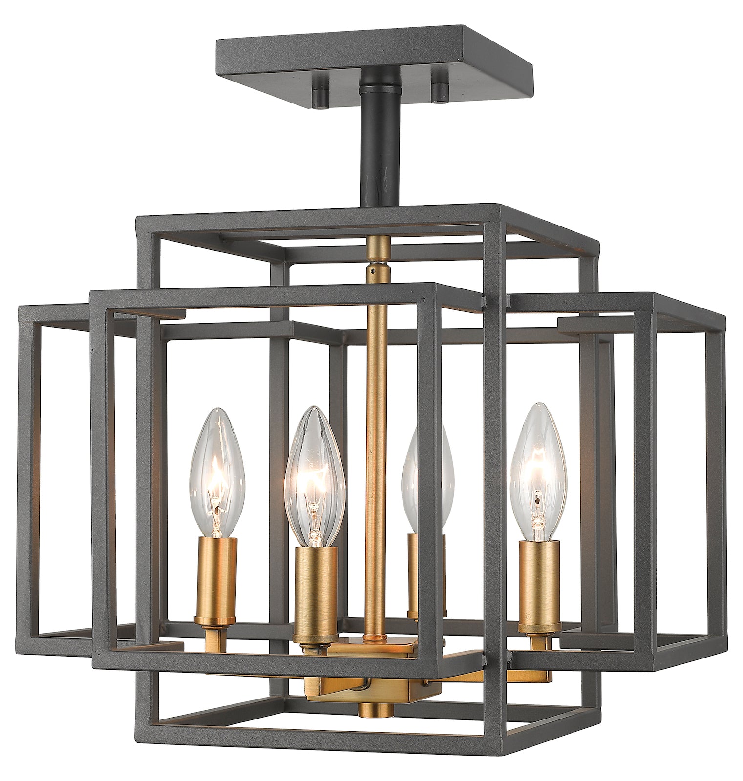 4 Light Semi Flush Mount by Z-Lite