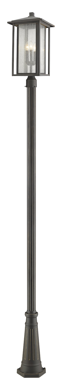 3 Light Outdoor Post Mounted Fixture by Z-Lite