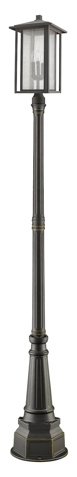 3 Light Outdoor Post Mounted Fixture by Z-Lite