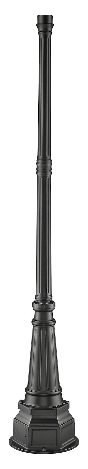 This Cast Aluminum Outdoor Post Is Finished In Black And Has AÊ3Ó Diameter Top A by Z-Lite