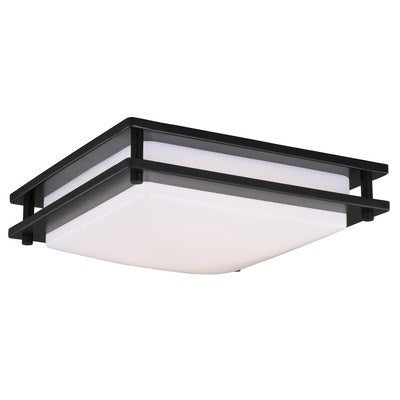 Horizon 12-in LED Flush Mount Ceiling Light Oil Burnished Bronze by Vaxcel International
