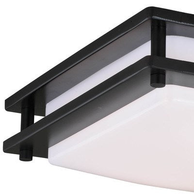 Horizon 12-in LED Flush Mount Ceiling Light Oil Burnished Bronze