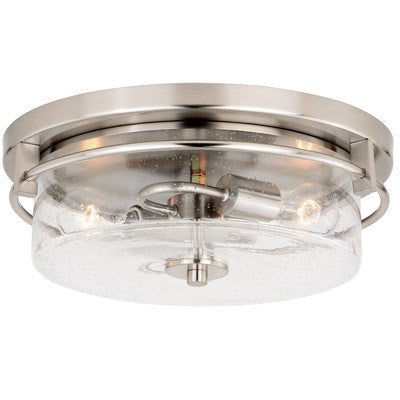 15-in Flush Mount Ceiling Light Satin Nickel by Vaxcel International