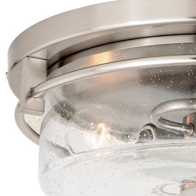 15-in Flush Mount Ceiling Light Satin Nickel