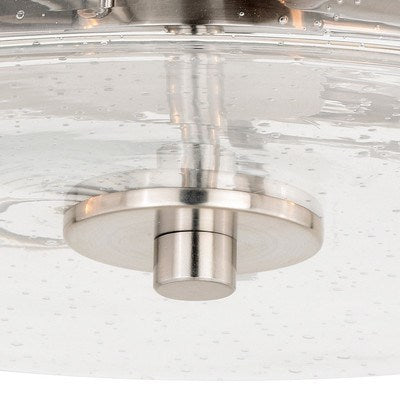15-in Flush Mount Ceiling Light Satin Nickel
