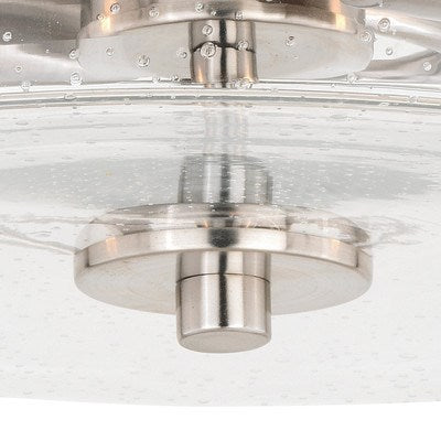 15-in Semi-Flushmount Satin Nickel