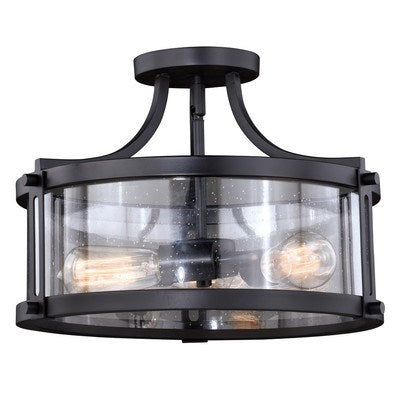 15.75-in Semi Flush Ceiling Light Noble Bronze by Vaxcel International