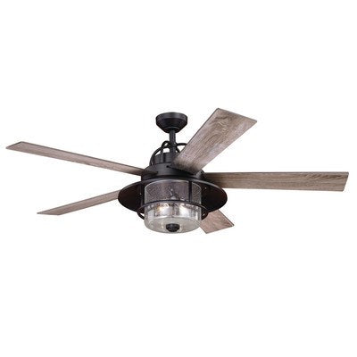 Charleston 56-in LED Ceiling Fan New Bronze by Vaxcel International
