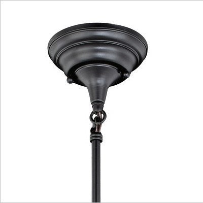 6.25-in Mini Pendant Milk Glass Oil Rubbed Bronze