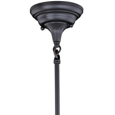 Huntley 12-in Pendant Clear Glass Oil Rubbed Bronze