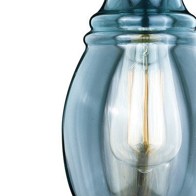 Millie 5.25-in Mini Pendant Oil Rubbed Bronze Smoke Blue