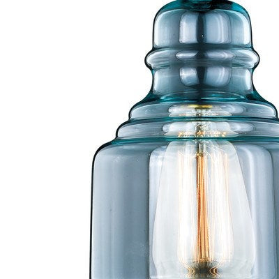 Millie 6-in Mini Pendant Oil Rubbed Bronze Smoke Blue