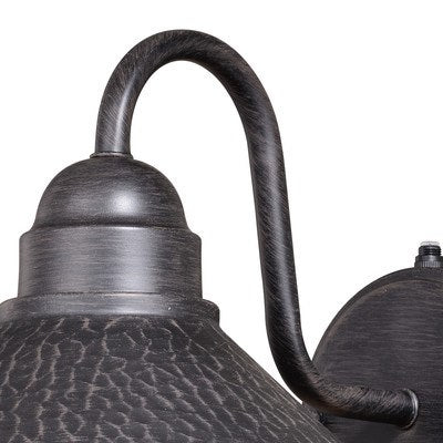 Outland 12-in Outdoor Wall Light Aged Iron and Light Gold