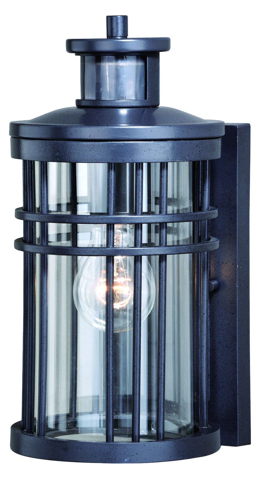 Motion Sensor Dusk to Dawn Outdoor Wall Light Vintage Black by Vaxcel International