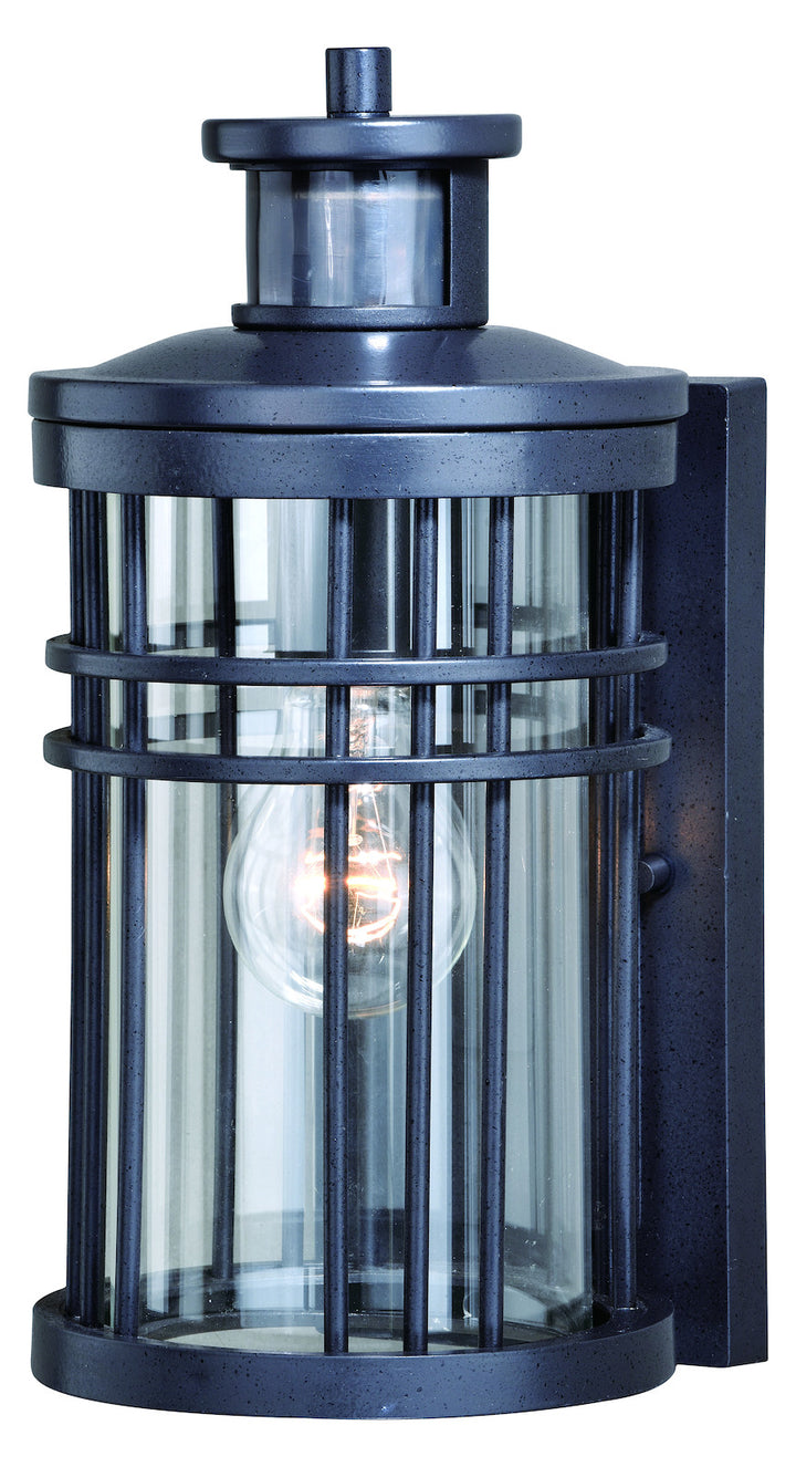 Motion Sensor Dusk to Dawn Outdoor Wall Light Vintage Black by Vaxcel International