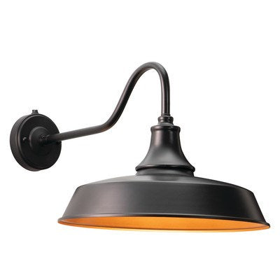 15-in Outdoor Wall Light Dark Bronze and Light Gold by Vaxcel International