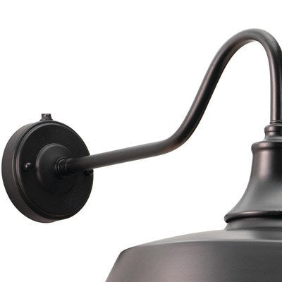 15-in Outdoor Wall Light Dark Bronze and Light Gold