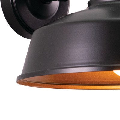 Dorado Motion Sensor Dusk to Dawn Outdoor Wall Light Dark Bronze and Light Gold