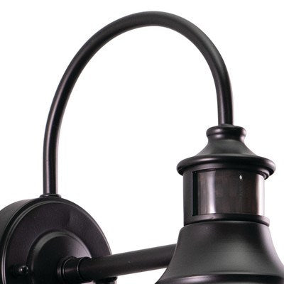 Dorado Motion Sensor Dusk to Dawn Outdoor Wall Light Dark Bronze and Light Gold