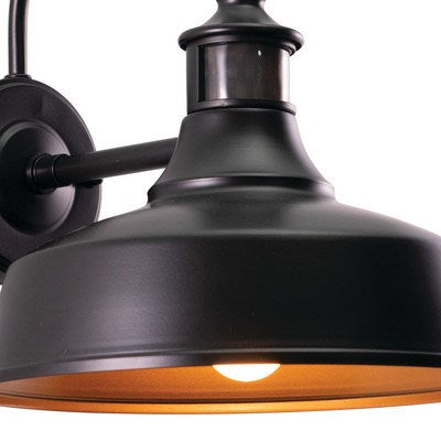 Dorado Motion Sensor Dusk to Dawn Outdoor Wall Light Dark Bronze and Light Gold