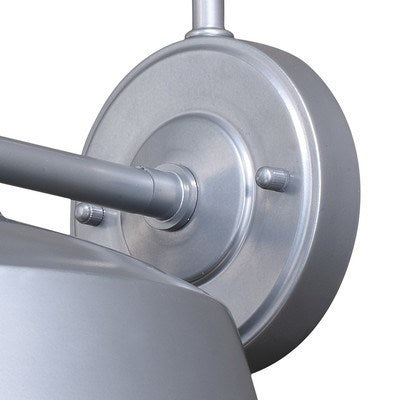 Dorado Motion Sensor Dusk to Dawn Outdoor Wall Light Satin Silver and White
