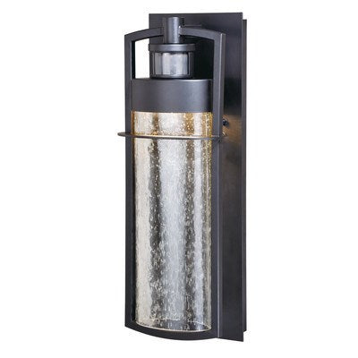 Logan LED Motion Sensor Dusk to Dawn Outdoor Wall Light Carbon Bronze by Vaxcel International