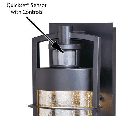 Logan LED Motion Sensor Dusk to Dawn Outdoor Wall Light Carbon Bronze