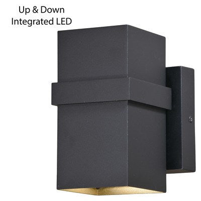Lavage 4-in LED Outdoor Wall Light Textured Black