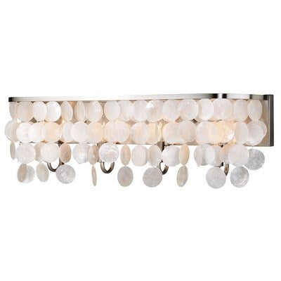 Capiz Shell 4L Vanity Satin Nickel by Vaxcel International