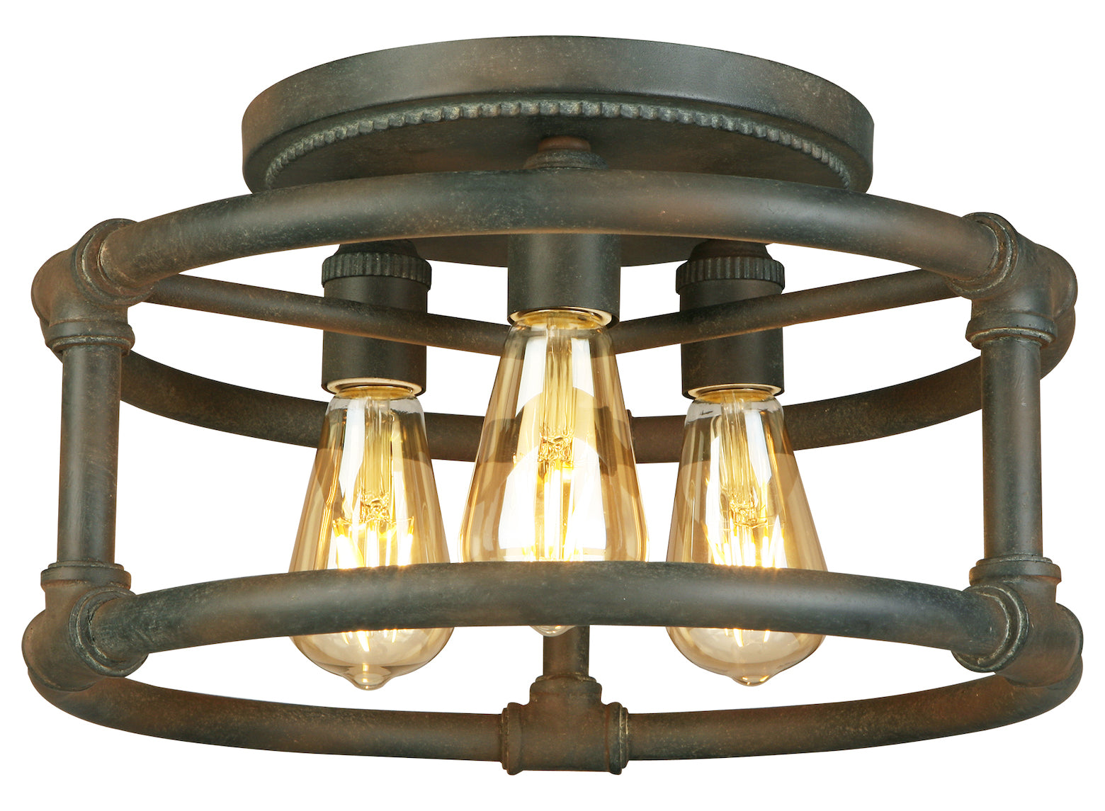 3X60W Ceiling Light W/ Zinc Finish by Eglo