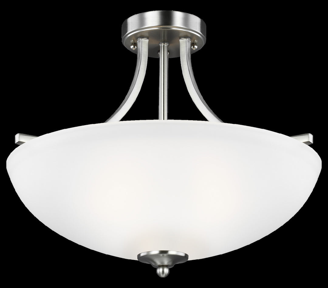 Medium Three Light Semi-Flush Convertible Pendant by Generation Lighting
