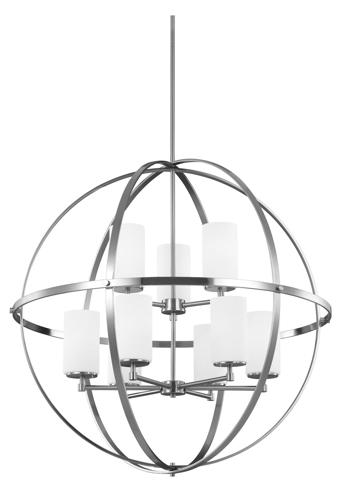 Nine Light Chandelier by Generation Lighting