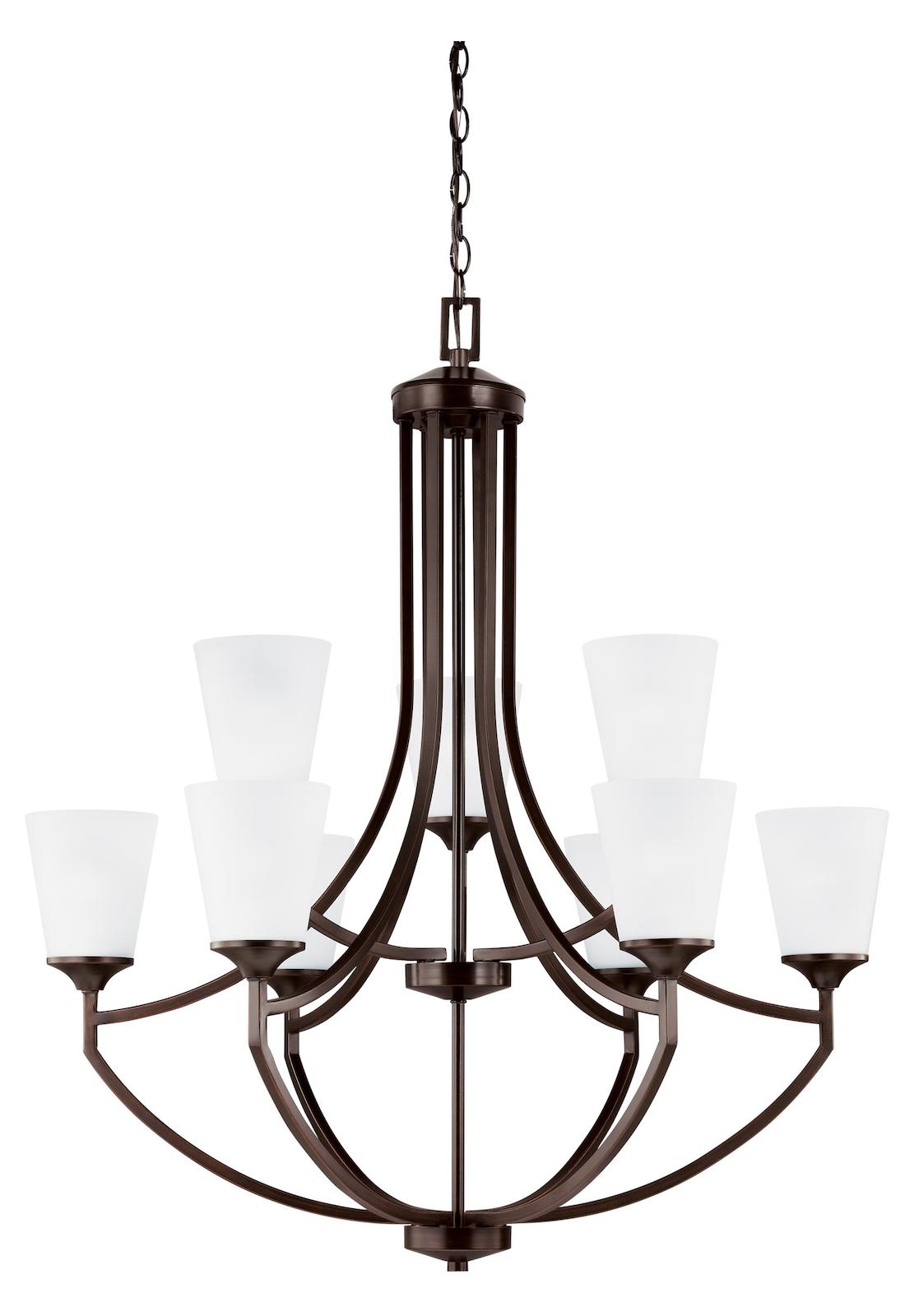 Nine Light Chandelier by Generation Lighting