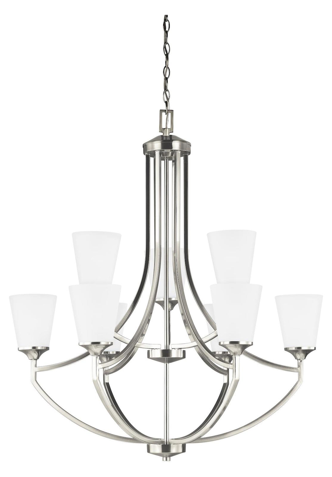 Nine Light Chandelier by Generation Lighting