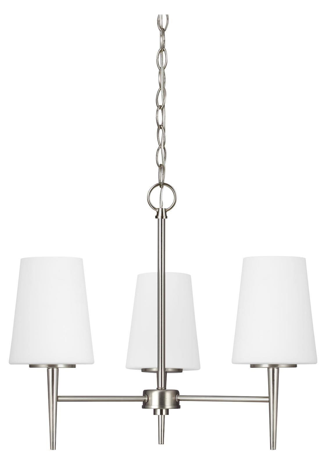 Three Light Chandelier by Generation Lighting