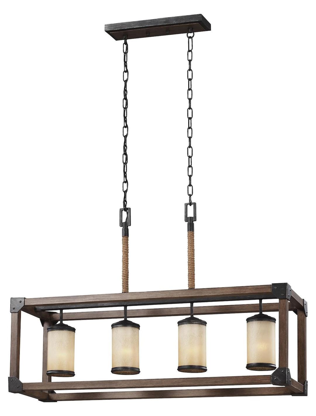 Four Light Island Pendant by Generation Lighting